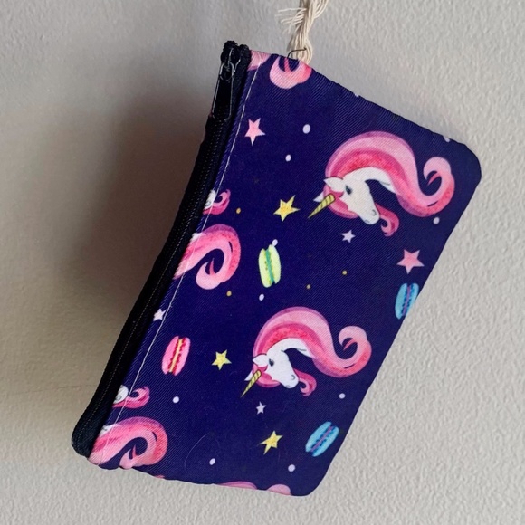 Unicorn and Macarons Canvas Beach Bag - Picture 8 of 9